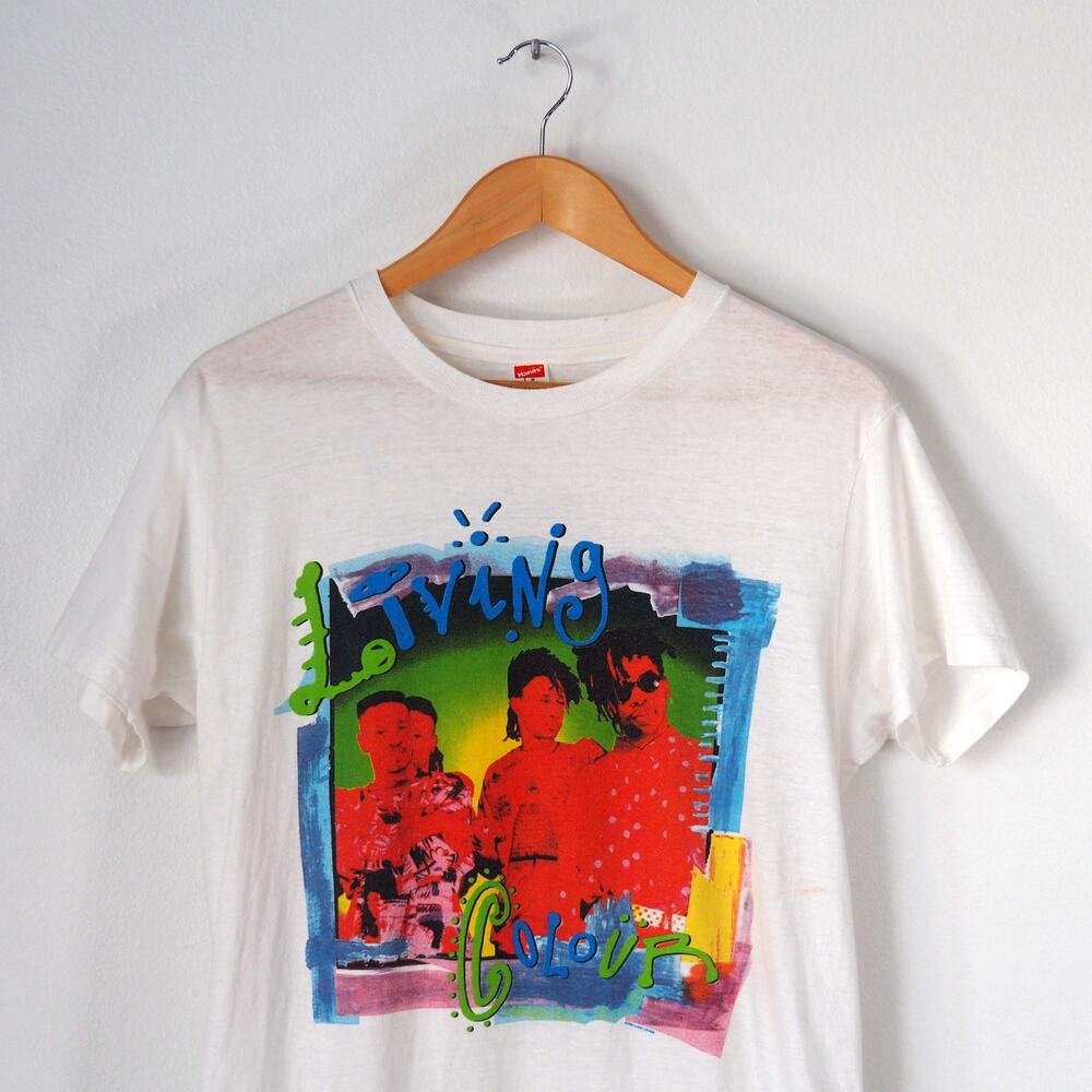 Vintage Living Colour Double Sided Band Shirt